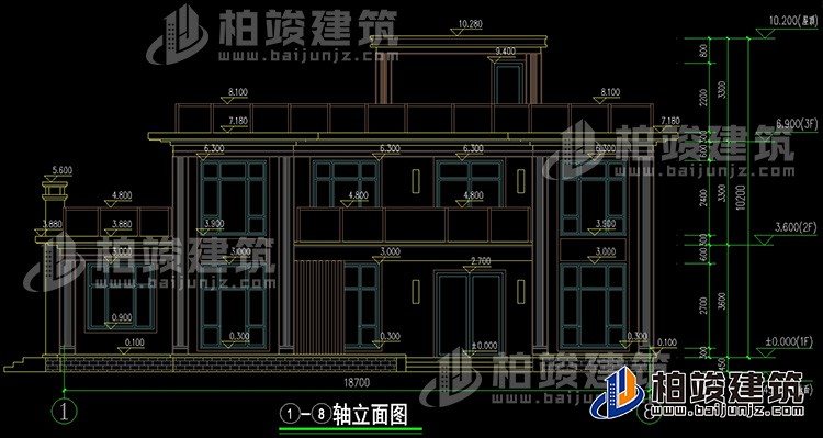 正立面图