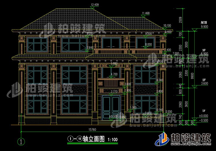 正立面图